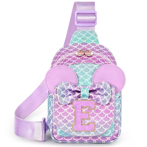 Image of Mibasies Sling Bag for Girls Gift, Toddler Girl Toys, Blue Purple E | Cute Design, Adjustable Strap, Premium Durable Materials, Ideal Gift for Girls 4-6 for Birthdays, Christmas & Holidays