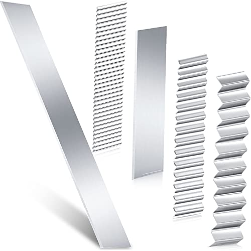 Honoson 5 Pieces Flexible Polymer Clay Cutters Slicer Carbon Steel Blade Polymer Clay Cutting Slicing Tools for Blade DIY Shaping Modelling Slicing Sculpting, Straight and Wave