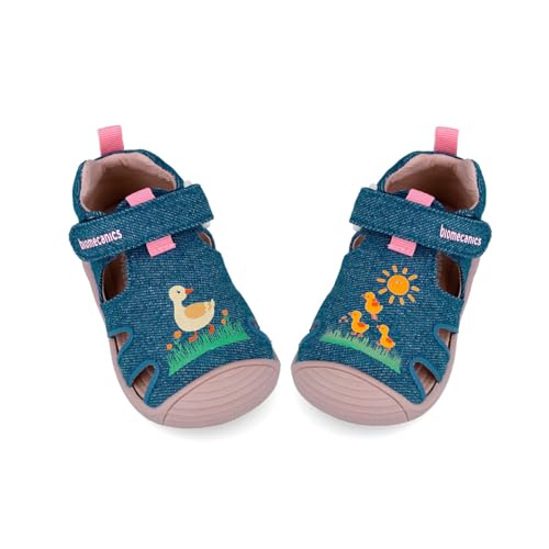 Biomecanics Sandalias de Lona con Doble Cierre Azules Infantil Talla 20
