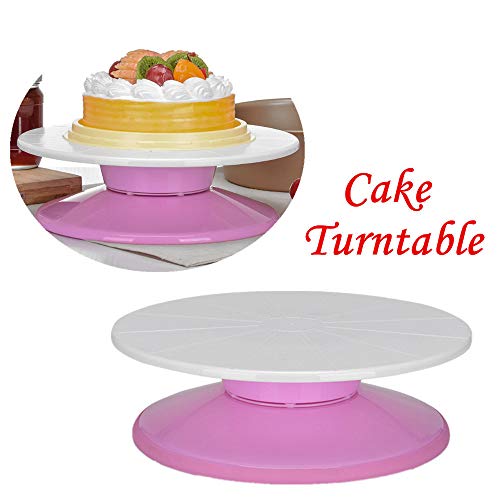 Preisvergleich Produktbild Hahuha Kuchenplatte, Cake Turntable DIY rotierender drehbarer Kuchen dekorieren Ständer Backwerkzeug, Küche Esszimmer & Bar