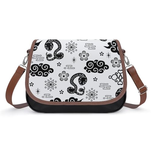 Women's Handbags Boobs_pattern Spacious Multi-Pocket Shoulder Bags Outdoor Hook-and-Loop Crossbody Bags