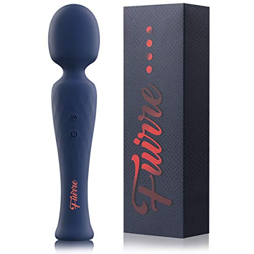 Fuirre Upgraded Silicone Personal Wand Massager-Wireless Handheld Portable Massager with 10 Powerful Vibration