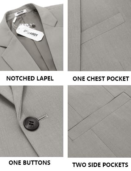 Image of COOFANDY Mens Casual Blazer Slim Fit Suit Jacket One Button Sport Coats | Lightweight Blazer,Real Welt Pocket,Business Casual Wear,Wedding,Prom,Date,Party