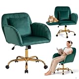 UEV Sedia Vanity a Petali con Braccioli Reversabili, 58x56x82-92cm, Verde