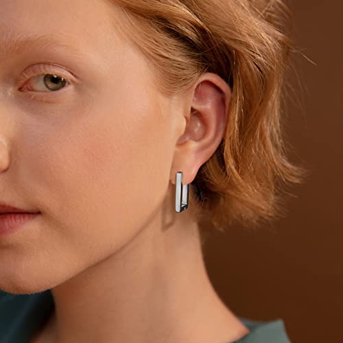 Gold Hoop Earrings Sets for Women:3 Pairs Sterling Silver Small Huggie Earrings Hypoallergenic4