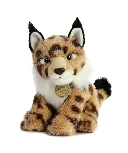 Aurora® Adorable Miyoni® Tots Lynx Stuffed Animal - Lifelike Detail - Cherished Companionship - Brown 10 Inches