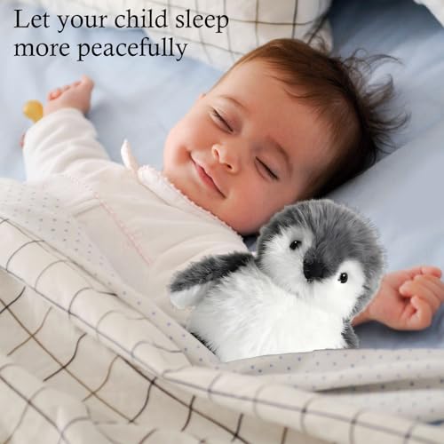 JcvPot Pinguin Kuscheltier, Weiches Stofftier Für Kinder Und Babys, Kuscheltier Pinguin Plüschtier 20 cm, Plüschtier Pinguins Geschenk, Ideal Als Erster Spielbegleiter Und Dekoration