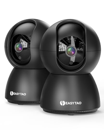 Opiniones y reviews de Historial de tris al mejor precio. 28 EASYTAO 2PCS TV-628 Cámara de Seguridad Interior, 2K 3MP Cámara Alexa WiFi, iCSee O Tris Home App, Audio Bidireccional, Control Remoto, Detección de Movimiento, Visión...