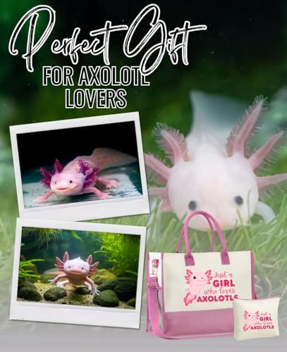 Bolso Tote de Lona para Amantes de Axolotl miniatura 4