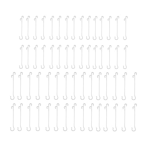 NentMent 60 Pack Tomato Support Hooks Growing Tomato Clips Instead of Twist Ties Quick Plant Support Clip for Climbing Plants Green Pepper Cucumber Grape Vines Trellis Support Tomato Cages Vegetables