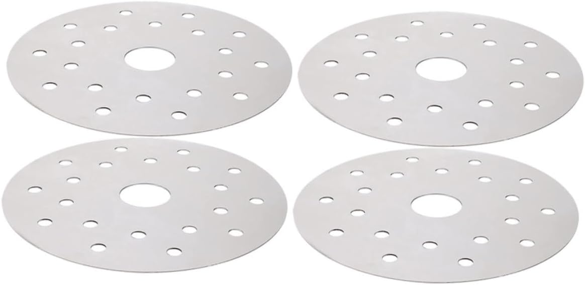 PRETYZOOM 4pcs Induction Cooker Heat-conducting Plate Set Food-grade Stainless Steel Diameter Efficient Heat Conduction for Casserole Cookware