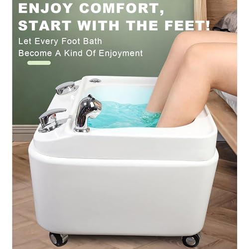Masajeador Spa de Pies Acrílico con Luces y Ruedas miniatura 5