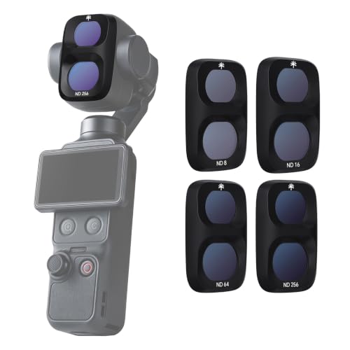 PGYTECH Osmo Pocket 4P ND�t�B���^�[�Z�b�g (ND 8 16 64 256) �I�Y���|�P�b�g�Ή� �ȒP���E �}�O�l�b�g �y�� ���^ AGC���K���X