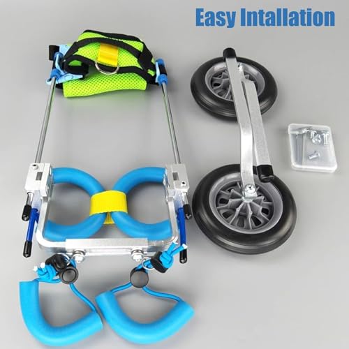 Silla de ruedas para perros pequeños, ideal para paseos activos con patas traseras ajustables 7