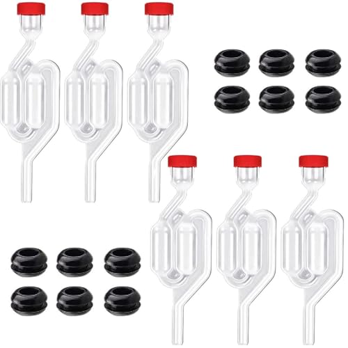 Image of 2 Pcs Wine Making Kit for Home, Air Lock for Wine Making, Wine Making Kit, Essential Fermentation Tool for Homebrew Beginners and Wine Enthusiasts