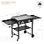 SKOK Foldable Gas Griddle-28 Inch Outdoor Propane Griddle, Portable Flat Top Gas Grill -30000 BTU Propane Fuelled, 2 Burners Table Top Griddle Station with Side Shelves