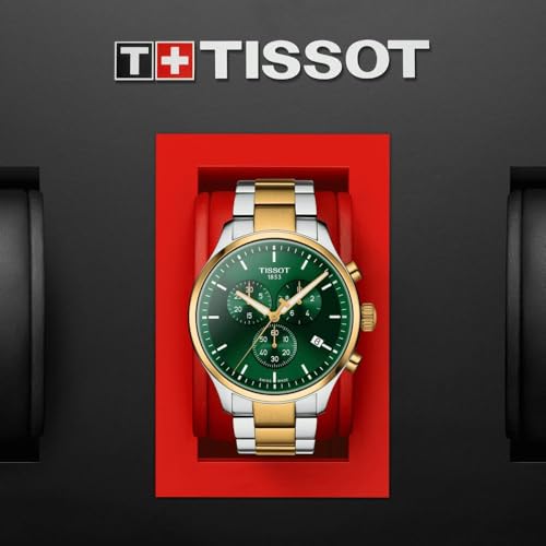 Image of Tissot T-Sport Chronograph Quartz Green Dial Men's Watch T116.617.22.091.00