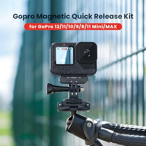 Magnetic Quick Release Mount for Gopro 8 9 10 11 12 mini max Action Camera GoPro Action Camera Accessories (NOT Compatible with Media MOD)