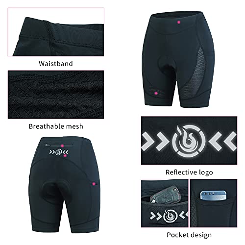 Image of Beroy Women's Triathlon Shorts with 3D Gel Padded, Cycling and Spinning Pants.