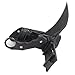 MASALONG Pterosaurs Outdoor Camping Portable Defender Fixed Claw Knife karambit (Black)