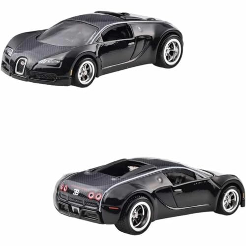 Image of Hot Wheels HKF52 Premium 2-Pack Bugatti Veyron / '16 Bugatti Chiron [Mini Car] [From 3 Years]