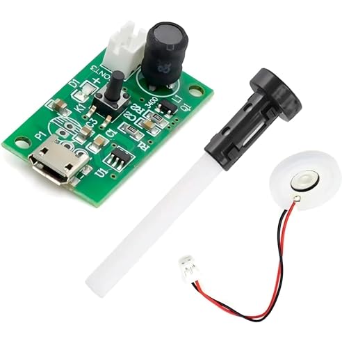 Image of Pixel Sync 5V Ultrasonic Mist Maker Module |USB Type-C Atomizer Board for DIY Humidifiers, Aroma Diffusers, Incubators, Science Projects & Fog Effects -108KHz Spray Circuit PCB
