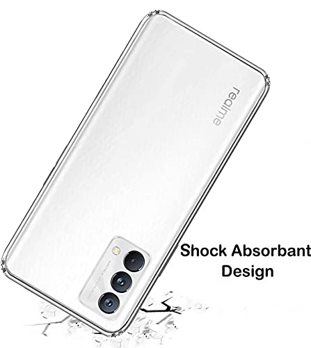 Image of Soft Flexible Silicone Back Cover Compatible with Realme GT Master, Transparent Case + Screen Guard