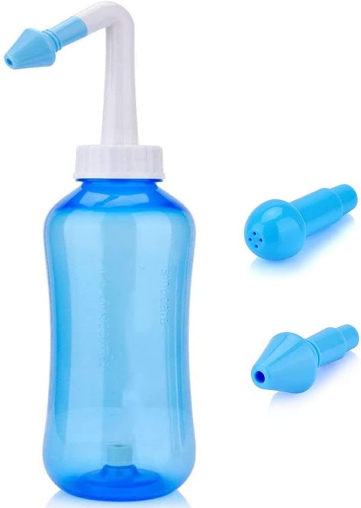 HANNEA® Nose Wash System Clean Sinus Allergies Nasal Pressure Neti Pot For Children And Adults(300 ml)