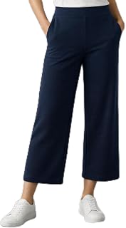 EcoLove FlowFit Palazzo Pants for Women Soft & Comfortable 95% Viscose & 5% Elastane Fabric Solid Straight Wide-Leg Price In India