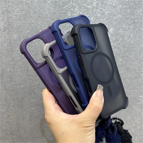 Coque iPhone 15 Plus mate finie les traces de doigts cordon peluche sans fil