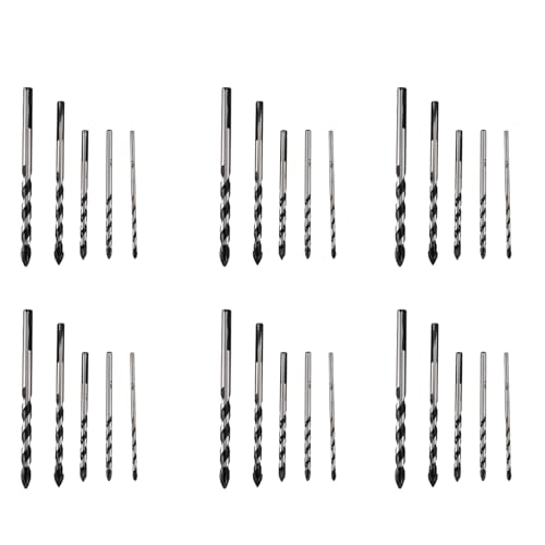 Eoslcusmvl Juego de Brocas de Carburo de Tungsteno Multiusos de 30 Piezas para Baldosas de Cerámica de Porcelana, Concreto, Ladrillo, Vidrio, Mampostería Plástica y Madera