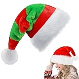 Matériau : le bonnet de Noël est fabriqué en flanelle de haute qualité, avec une doublure douce qui est confortable et douce pour la peau, protégeant votre tête et vos cheveux contre les irritations et la transpiration. Vous et votre famille allez l'adorer