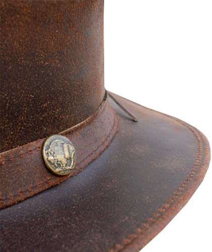 Amazon | レザーカウボーイハット メンズ レディース 西オーストラリア