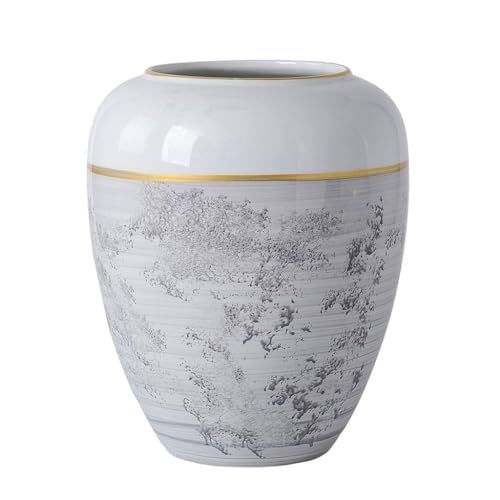 Vase créatif en céramique blanche et haut de gamme pour table chic