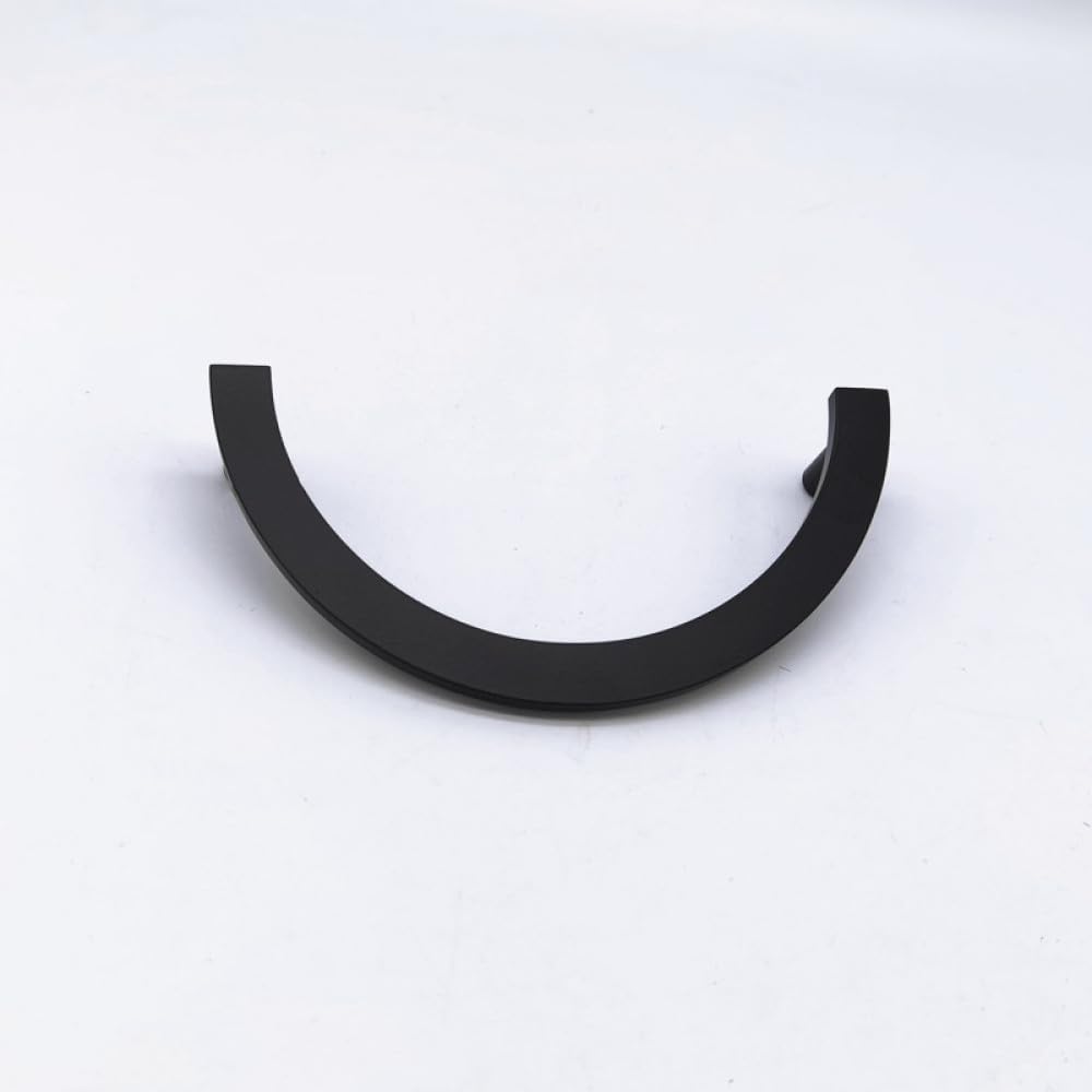 Tiradores circulares de latón macizo para muebles, tiradores de armario, cajón, armario, manija de cocina, tirador de puerta, perillas doradas, herrajes, 481 B, negro