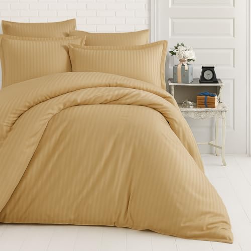 Image of Sofrito Micorfiber - Cotton Feel Duvet /Comforter Cover (Double - 61 inchx91 inch - Inches) with Solid Zipper Clousre - Sand Beige | Solid Zipper Closure & Four Corner Ties |