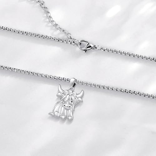 Animal Cat/Cow/Owl/Dolphin/Turtle Necklace Sterling Silver Moonstone Abalone Shell Crystal Opal Cute Animals Jewelry Gift for Women3