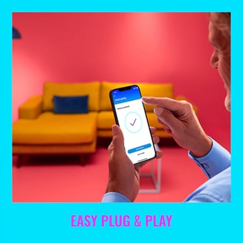 Image of WiZ Connected Squire Smart Table Lamp, LED Color Changing Lights, Portable Table Light Connects to Wi-Fi, Control w /Voice or App, Works with Google, Alexa & Siri Shortcut