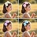 7Rainbows Fashion Cute Rose Pink Bow Headband for Girls Toddlers.