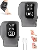 2 Pack 3 in 1 Fußmassagegerät, Fussmassagegerät mit Wärme Elektrisch, Fußmassagegerät Durchblutung For Neuropathie füße,knöchel massagegerät with 5 Modes, 5 Heat Levels, Foot Massager Gift for Unisex