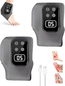 2 Pack 3 in 1 Fußmassagegerät, Fussmassagegerät mit Wärme Elektrisch, Fußmassagegerät Durchblutung For Neuropathie füße, knöchel massagegerät with 5 Modes, 5 Heat Levels, Foot Massager Gift for Unisex