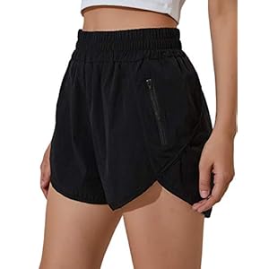 BMJL Women’s Running Shorts Elastic High Waisted Shorts Pocket Sporty Workout Shorts Quick Dry Athletic Shorts Pants
