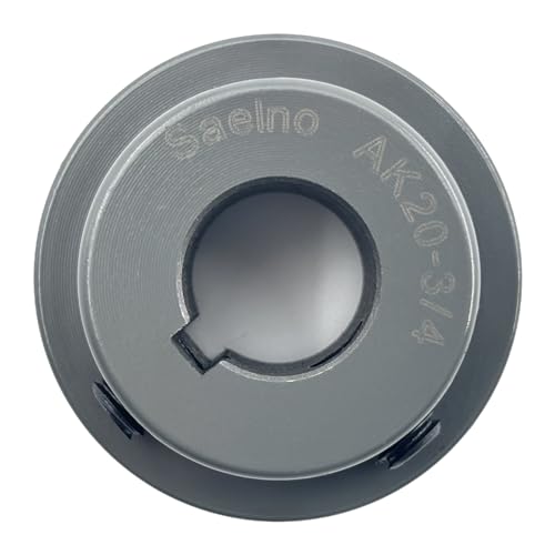Saelno AK20-3/4 V Belt Pulley,3/4 Inch Bore,2 Inch Outside Diameter,V-Belt Sheave Cast Iron thumb #4