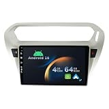 YUNTX 2 Din Android 10 Car Radio Fit for Peugeot 301/Citroen C-Elysee (2012-2018) -9 Inch - 2G+32G - Free Camera - Support DAB / GPS / Steering Wheel Control / WiFi /Bluetooth 5.0/ CarPlay/USB