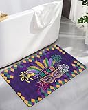 Bathroom Rug Carnival Ethnic Tribal Feather...