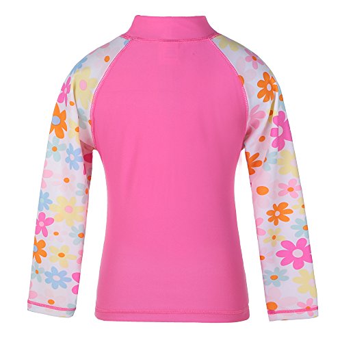 TFJH E Girls Long Sleeve Swimsuit Two Piece Swimwear 3-12 Years UPF 50+ Sunsuits3