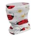 Women Men Head Scarf Neck Gaiter for Alopecia Cancer Chemo - Red Cartoon Ladybug Pattern Headwear Moisuture-Wicking Fashion Beanie Hat Multifunctional Cap Hat for Yoga