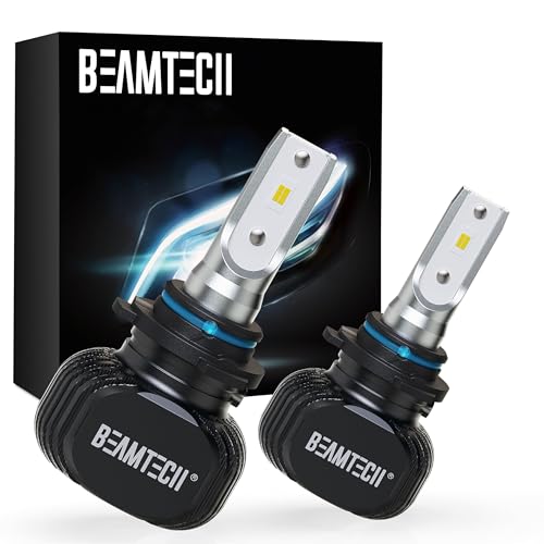 BEAMTECH 9006 Bulbs, S1 Series Fanless Fog Light, 2 Bulbs