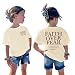 Hiehiety Girls Faith Over Fear Christian Shirts for Kids Jesus God Bible Verse Religious Tshirt Cute Preppy Graphic Tees Tops (Apricot,11-12 Years)