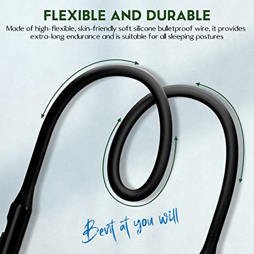 Hearprotek Wireless Lightweight Sleeping Headphones, Neckband Bluetooth 5.2 Wireless Sleep In-Ear Earbuds, Ultra Soft Portable Sleep Headphones For Side Sleepers, Working, Relaxing, Meditating #TOP4